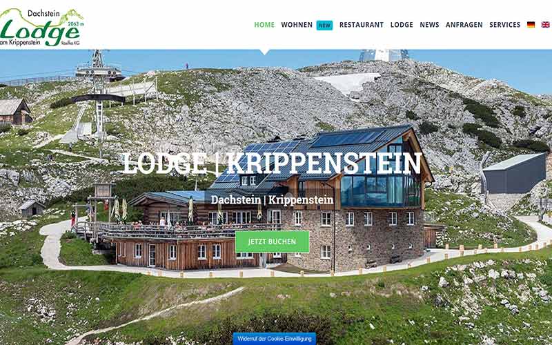 JoeWP WordPress Agentur -Referenzen Lodge Krippenstein