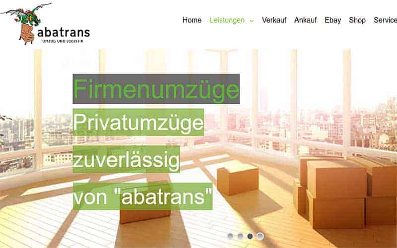 JoeWP WordPress Agentur - Referenzen Umzüge Abatrans