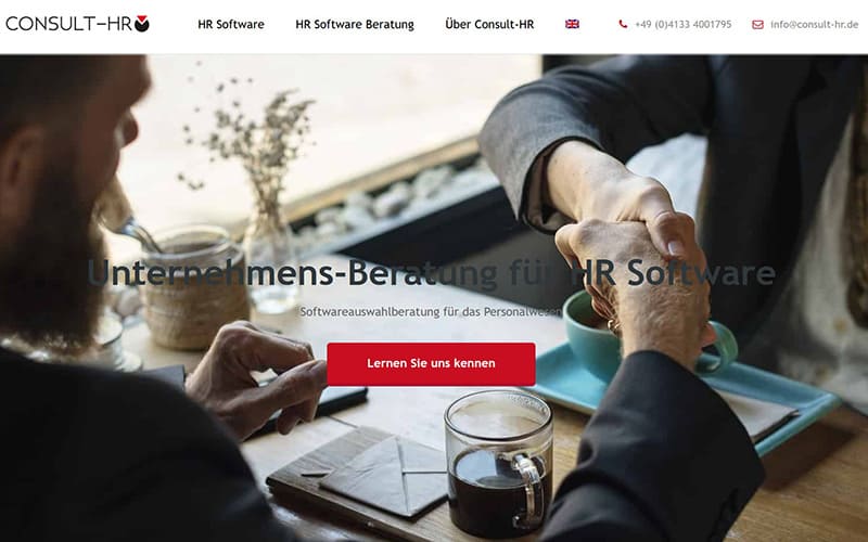 JoeWP WordPress Agentur - Referenz Website Consult-HR